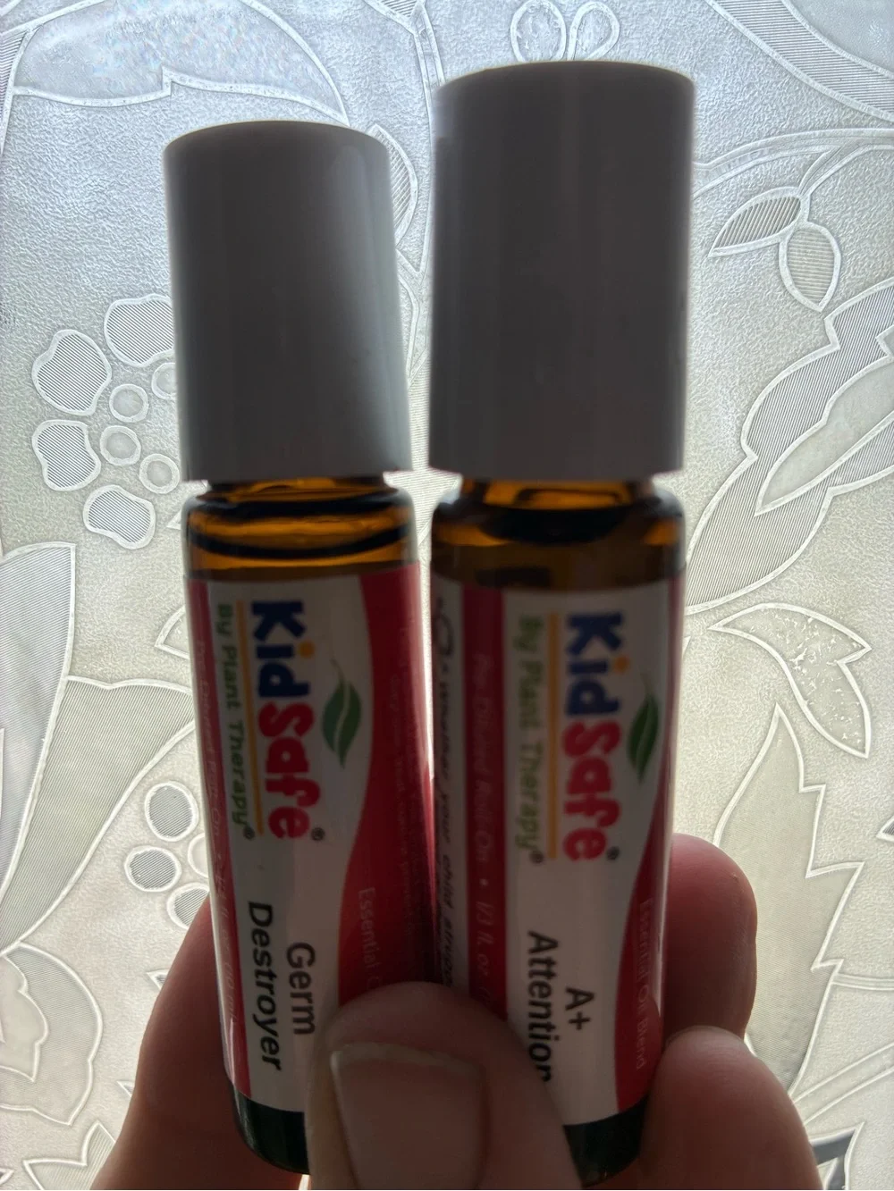 therapy KidSafe Essential Oil Roll-Ons in Red and White